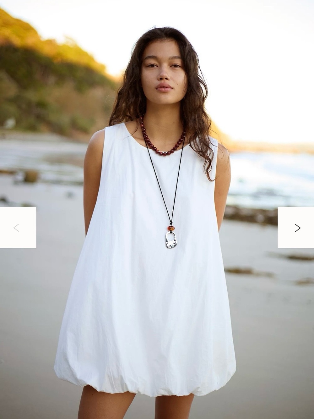 Free People White Bubble Dress